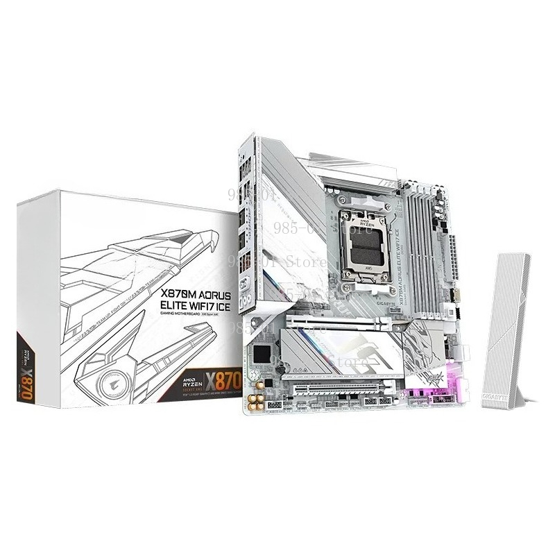 X870E Atx Motherboard - 화이트 ATX X870M 메인보드, WIFI7 및
